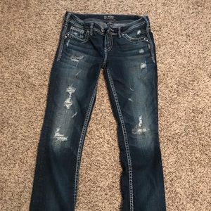 Silver Jeans distressed